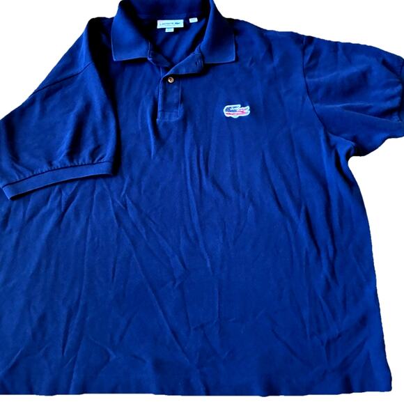 Lacoste Polo Shirt American Flag Logo Mens 4XL European 9, USA Alligator RARE !! - Picture 12 of 14